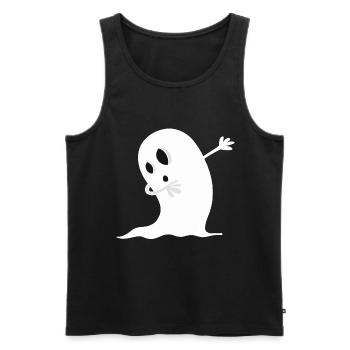 Dab Dance Gespenst I Halloween I Dabbing - Männer Premium Bio Tank Top - Schwarz - Vorne - AI Model Male 178 light (178cm)