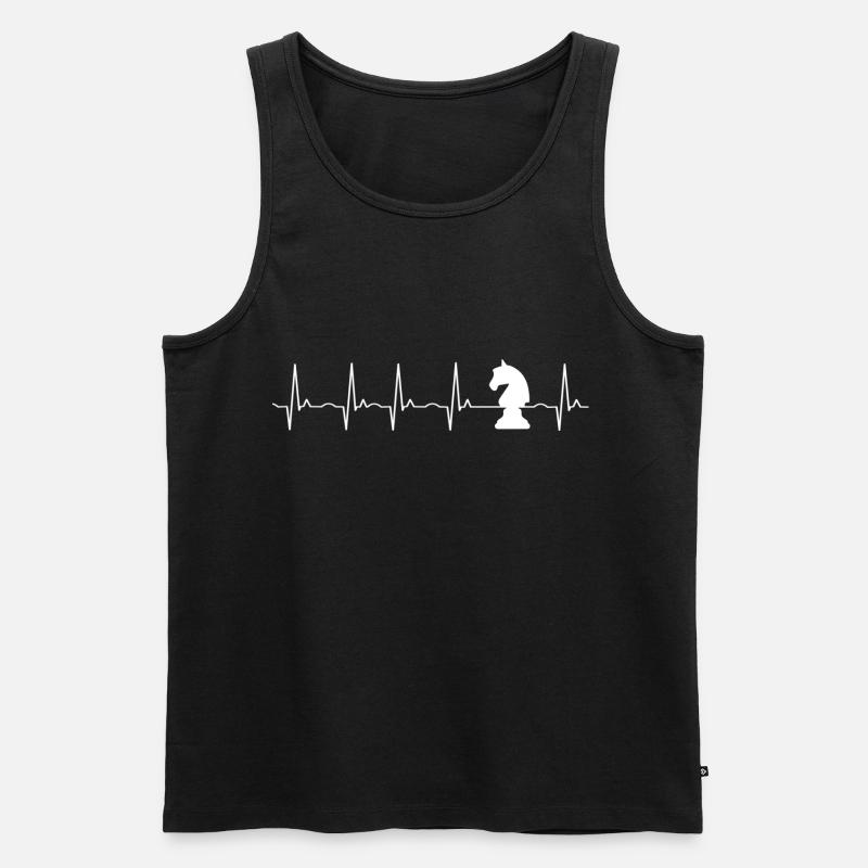 Schach - Männer Premium Bio Tank Top - Schwarz
