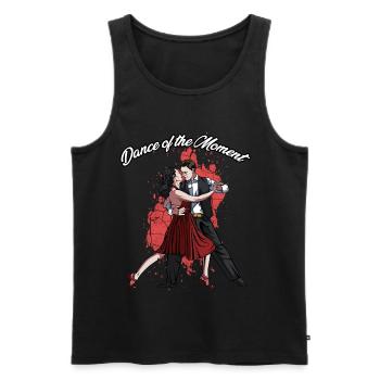 Dance of the Moment | Tango Danse couple Cadeau - Débardeur bio Premium Homme - noir - Devant - Michal (187cm)