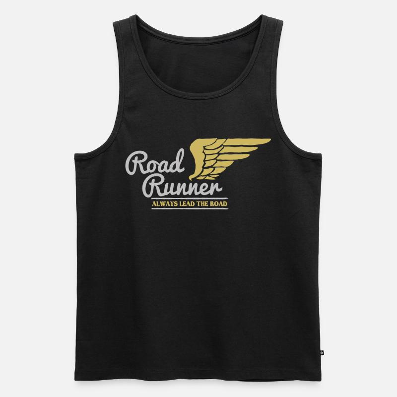 Biker Bild - Männer Premium Bio Tank Top - Schwarz