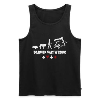 Poker - Männer Premium Bio Tank Top - Schwarz - Vorne - AI Model Male 178 light (178cm)