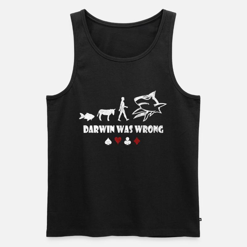 Poker - Männer Premium Bio Tank Top - Schwarz