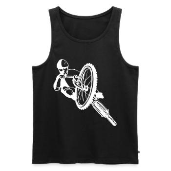 VTT - Descente - Débardeur bio Premium Homme - noir - Devant - Michal (187cm)