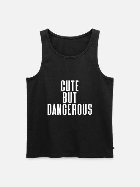 cute - Men's Premium Organic Tank Top - black