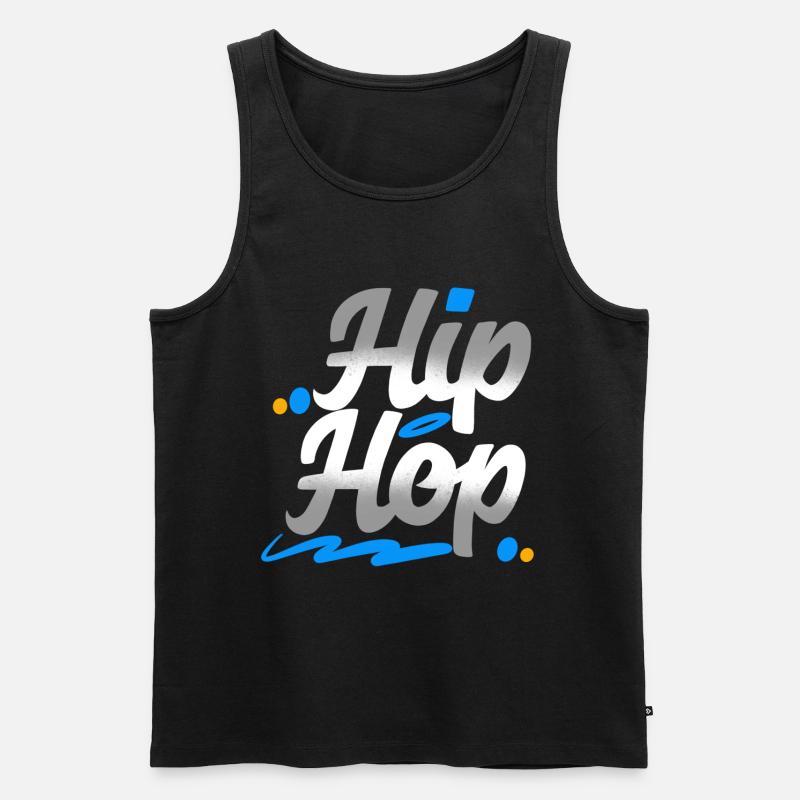 Hip Hop - Männer Premium Bio Tank Top - Schwarz