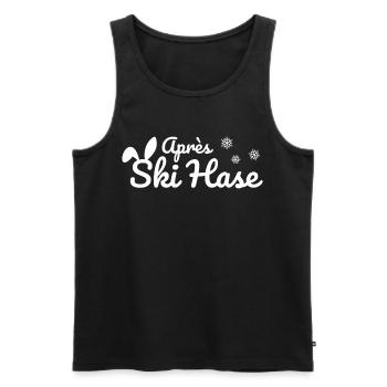 Apres Ski Rabbit Ski Après Ski Party Snow white - Men's Premium Organic Tank Top - black - Front - Michal (187cm)
