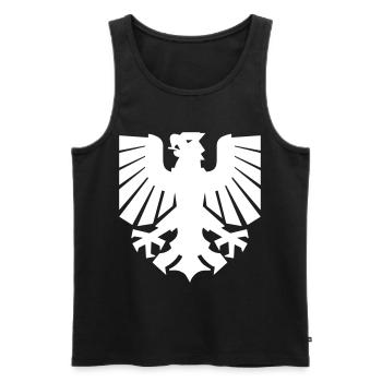 Dortmund - Dortmunder Adler - Männer Premium Bio Tank Top - Schwarz - Vorne - Michal (187cm)