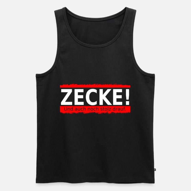 Zecke - Männer Premium Bio Tank Top - Schwarz