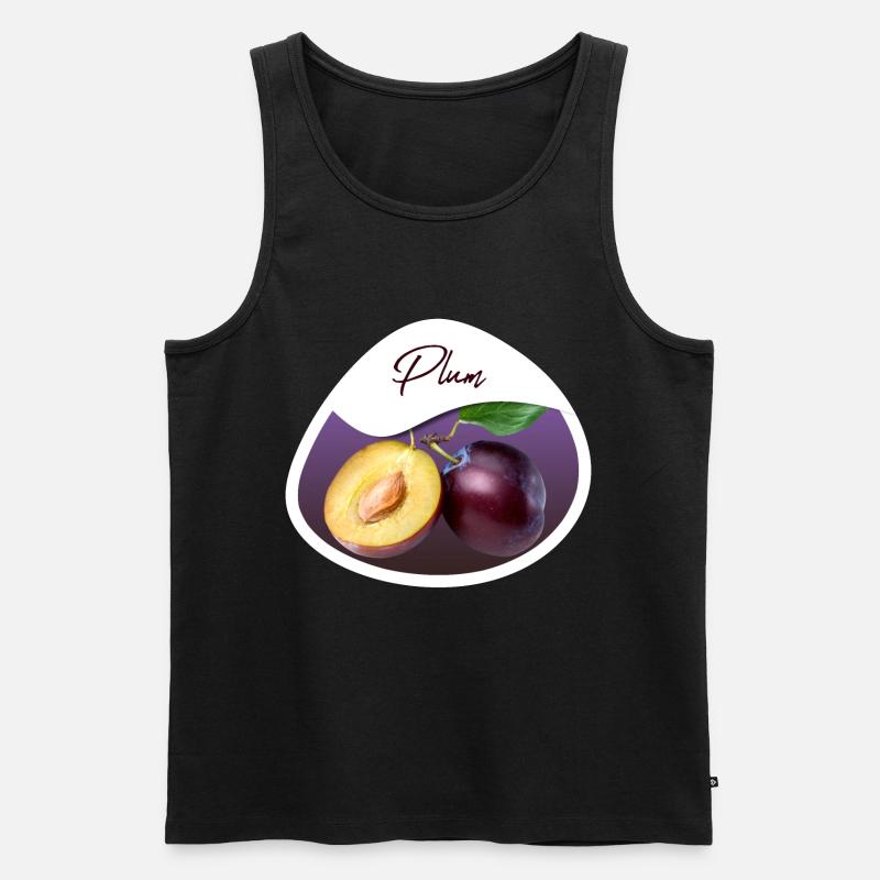 Plum - Männer Premium Bio Tank Top - Schwarz
