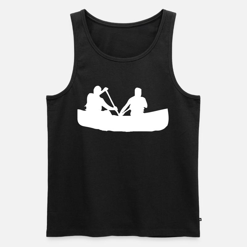Paddeln - Männer Premium Bio Tank Top - Schwarz