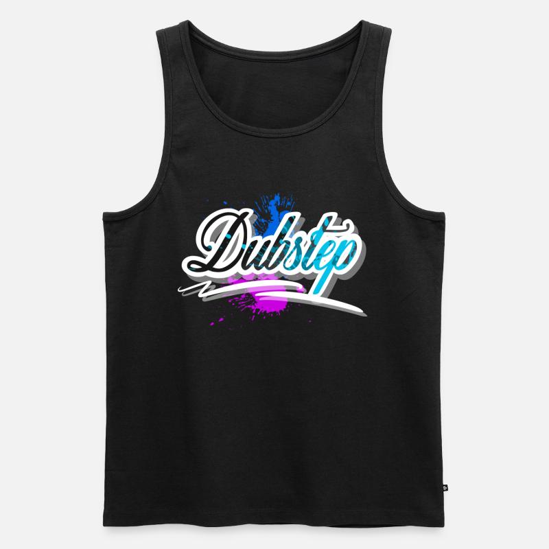 Dubstep - Männer Premium Bio Tank Top - Schwarz