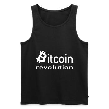 Bitcoin et Hodler - Débardeur bio Premium Homme - noir - Devant - AI Model Male 178 light (178cm)