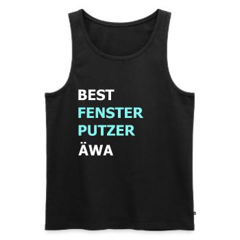 Bester Fensterputzer Reiniger Hausmann Geschenk - Männer Premium Bio Tank Top - Schwarz - Vorne - Michal (187cm)