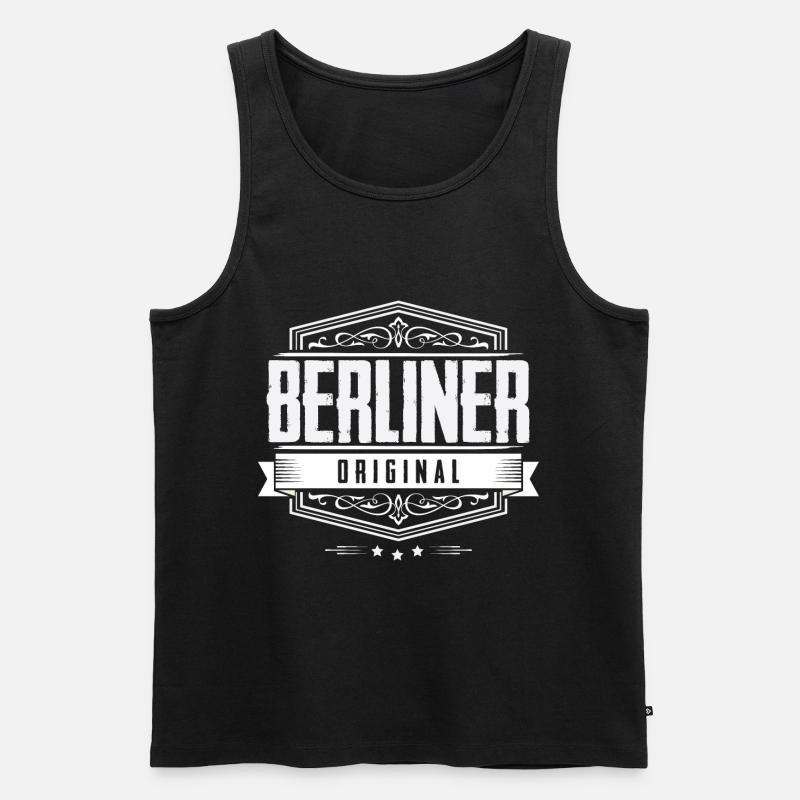 Berliner Original - Berlin - Männer Premium Bio Tank Top - Schwarz