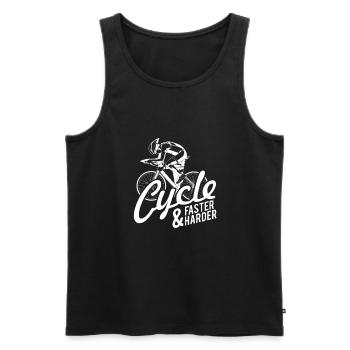 Cyclisme Cyclisme Cyclisme Cyclisme Cyclisme - Débardeur bio Premium Homme - noir - Devant - Michal (187cm)