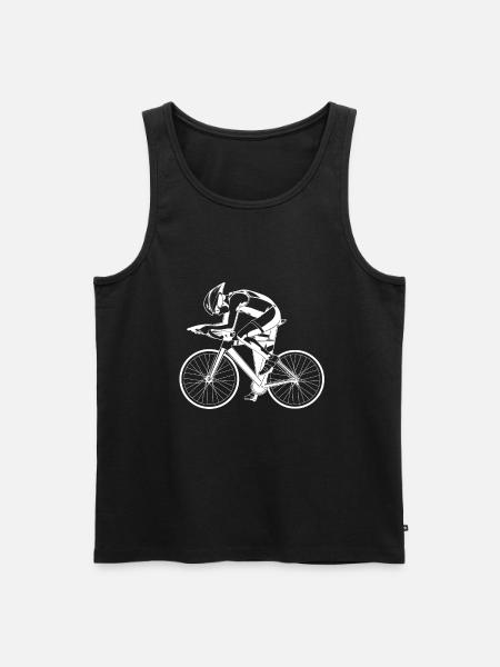 Racing cyclist - Men's Premium Organic Tank Top - black