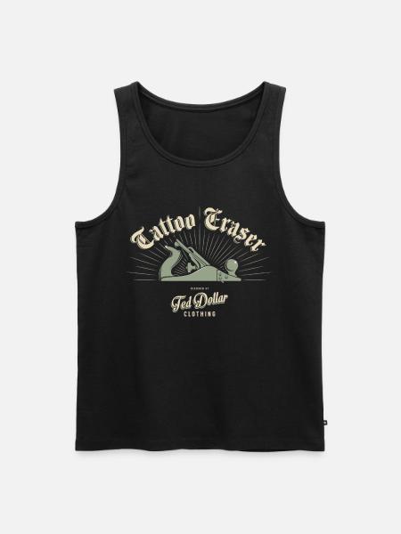 Tattoo Eraser - Männer Premium Bio Tank Top - Schwarz