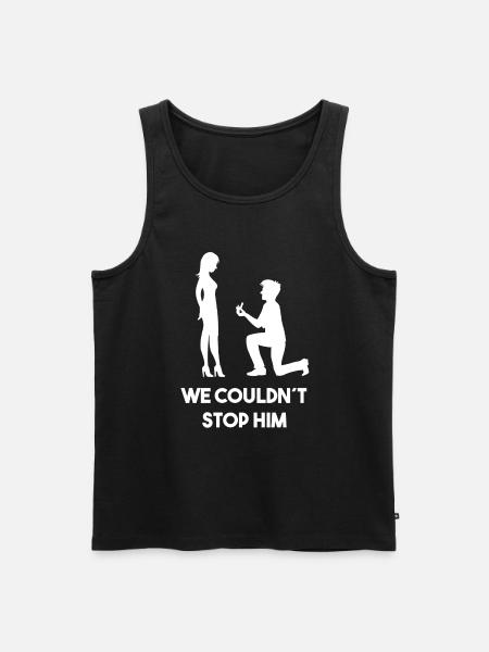Bachelor Party Wedding Party Funny Saying - Men's Premium Organic Tank Top - black