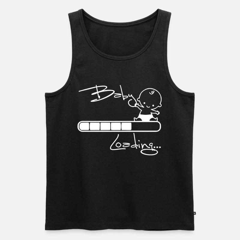 Baby Loading - Männer Premium Bio Tank Top - Schwarz