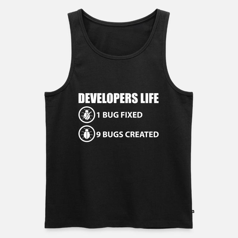 Programmierer Witz - Männer Premium Bio Tank Top - Schwarz