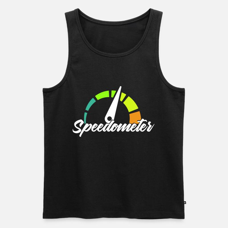 Speedometer - Männer Premium Bio Tank Top - Schwarz