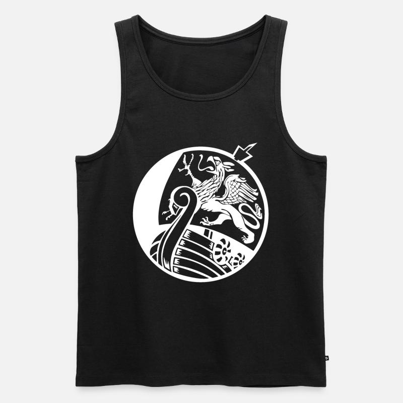 Rostocker Kogge - Männer Premium Bio Tank Top - Schwarz