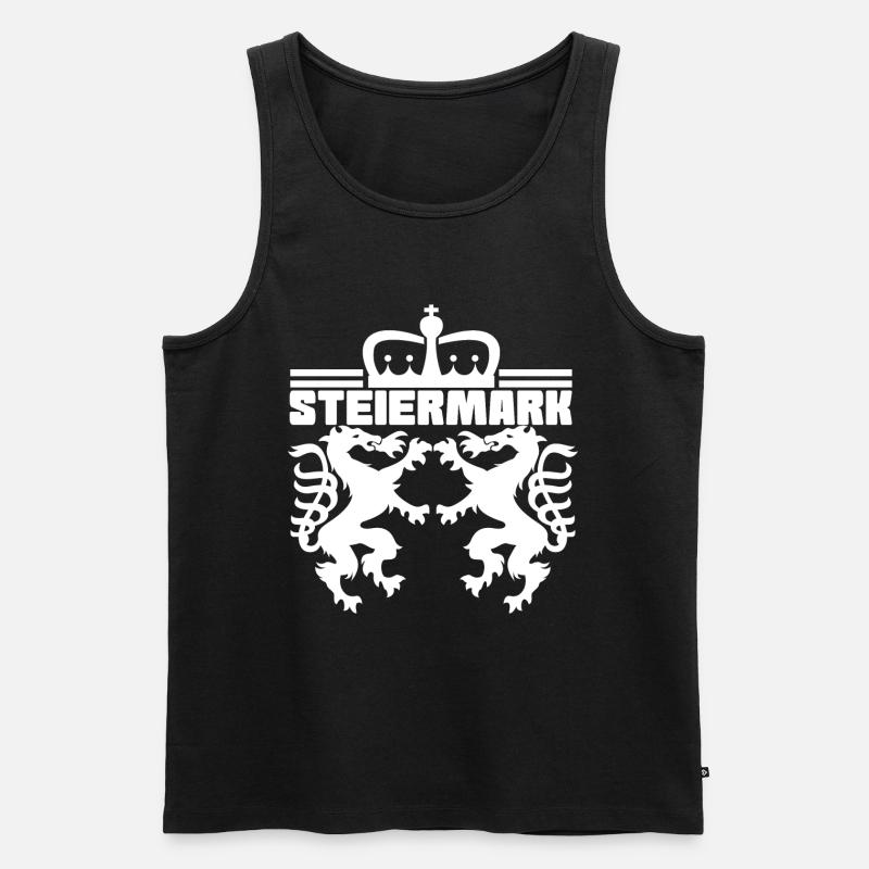 Steiermark - Österreich - Männer Premium Bio Tank Top - Schwarz