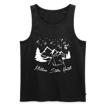 Million Stars Hotel - Men's Premium Organic Tank Top - black - Front - AI Model Male 178 light (178cm)