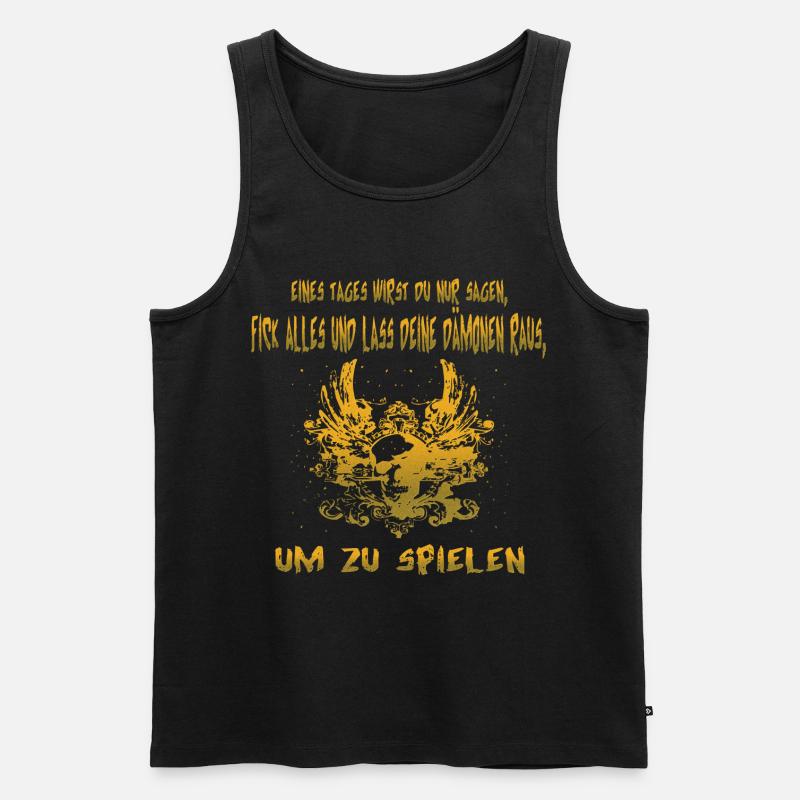 Dämon - Männer Premium Bio Tank Top - Schwarz