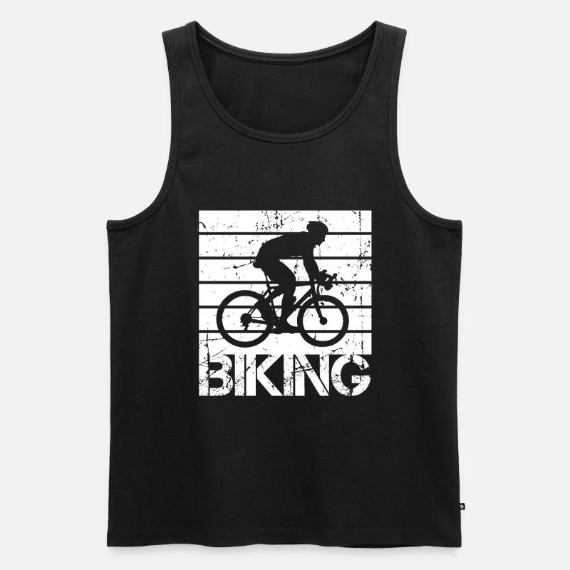 Radsport - Männer Premium Bio Tank Top - Schwarz