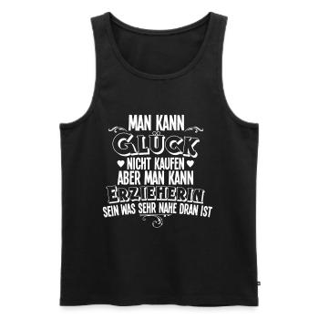 Erzieherin - Männer Premium Bio Tank Top - Schwarz - Vorne - Michal (187cm)