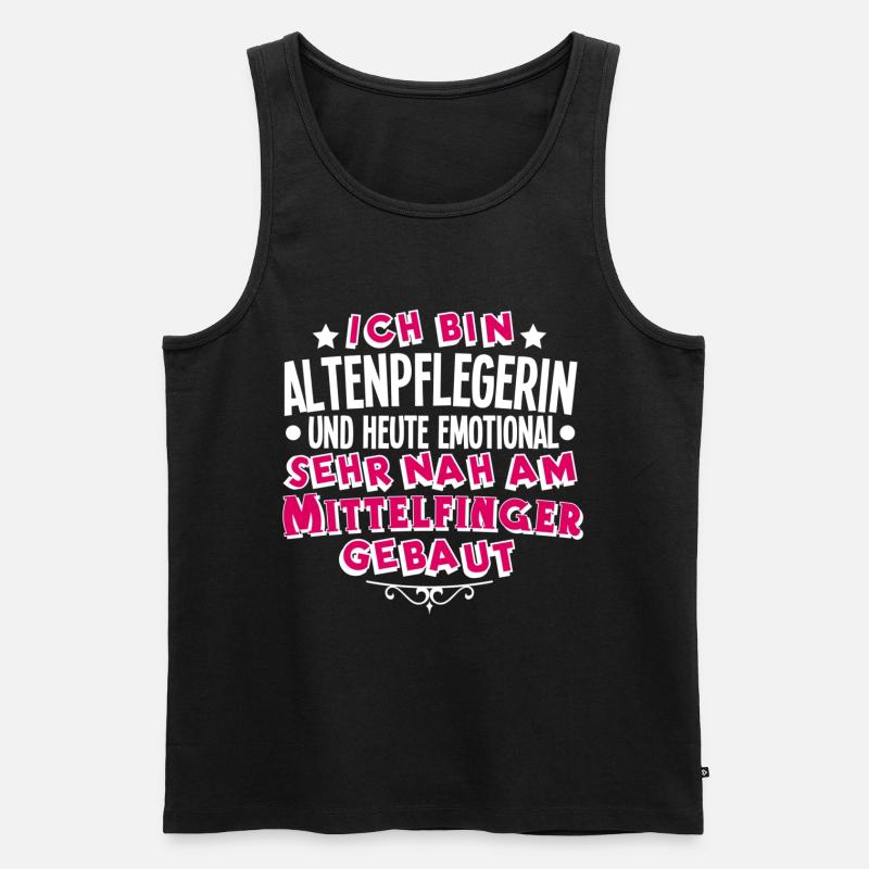 Altenpflegerin - Männer Premium Bio Tank Top - Schwarz