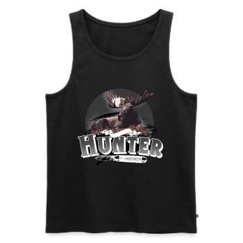 Hunter hunter hunting - Men's Premium Organic Tank Top - black - Front - Michal (187cm)