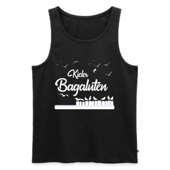 Kieler Bagaluten - Männer Premium Bio Tank Top - Schwarz - Vorne - Michal (187cm)