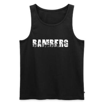 Bamberg - Männer Premium Bio Tank Top - Schwarz - Vorne - AI Model Male 178 light (178cm)