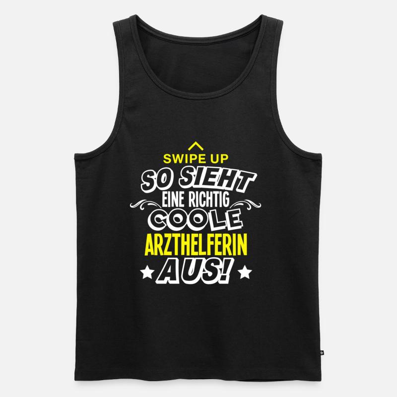 Arzthelferin - Männer Premium Bio Tank Top - Schwarz