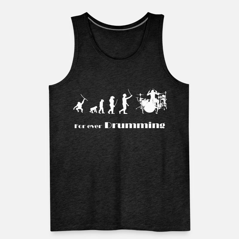 Evolution - For ever Drumming Männer Premium Bio Tank Top