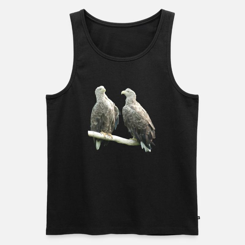 Pygargue à queue blanche - Débardeur bio Premium Homme - noir