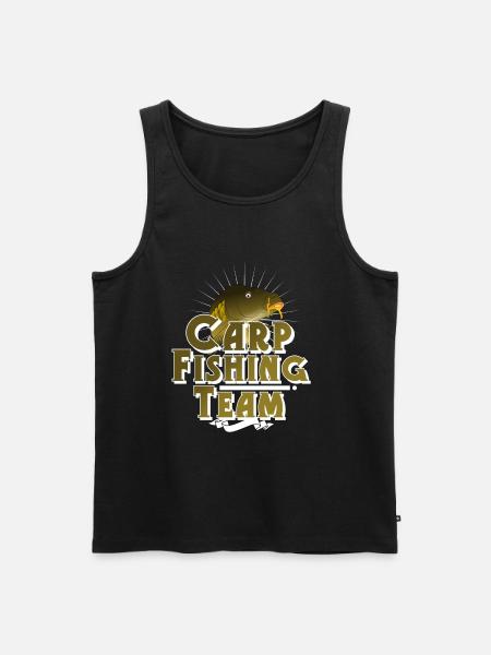 Carp fishing angler fishing - Men's Premium Organic Tank Top - black