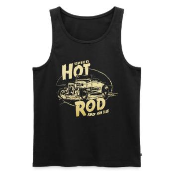 Hot rod Garage V8 - Männer Premium Bio Tank Top - Schwarz - Vorne - Michal (187cm)