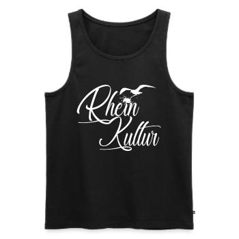 Lustige Rhein-Kultur - Männer Premium Bio Tank Top - Schwarz - Vorne - Michal (187cm)