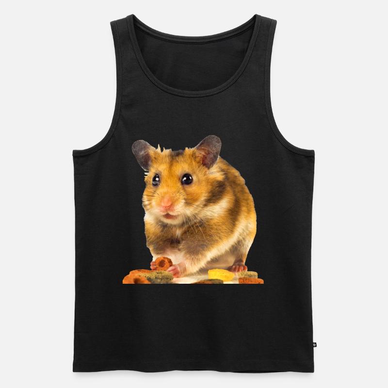 I am hamster - Männer Premium Bio Tank Top - Schwarz