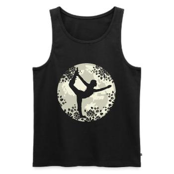 Yoga - Débardeur bio Premium Homme - noir - Devant - Michal (187cm)