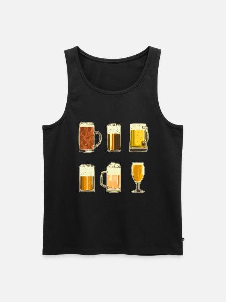 Bières - Débardeur bio Premium Homme - noir
