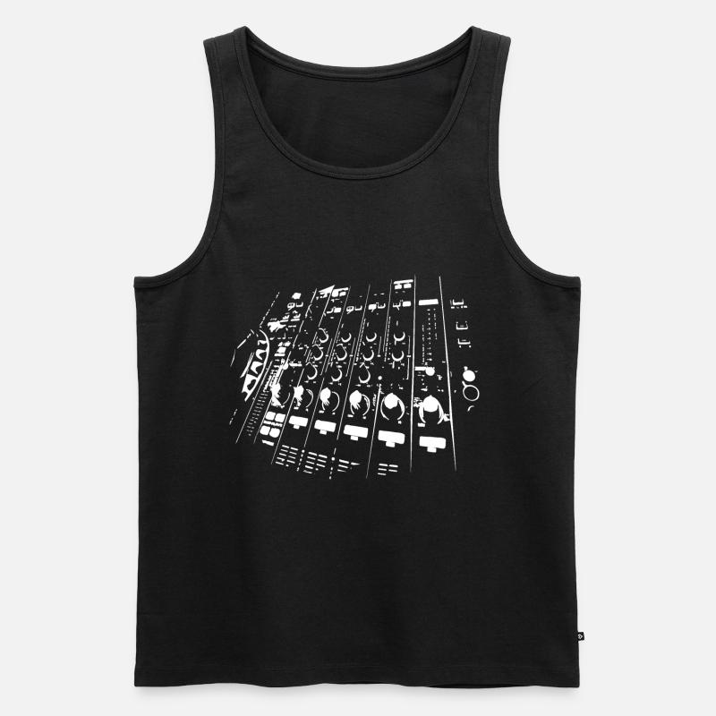 Diskjockey - Männer Premium Bio Tank Top - Schwarz