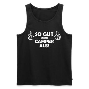 So gut sehen Camper aus - Männer Premium Bio Tank Top - Schwarz - Vorne - Michal (187cm)