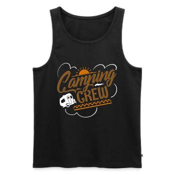 Camper Camping Crew Team - Männer Premium Bio Tank Top - Schwarz - Vorne - Michal (187cm)