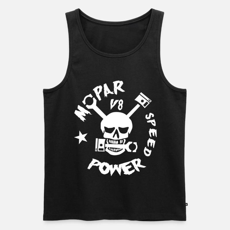 Mopar V8 Power - Männer Premium Bio Tank Top - Schwarz