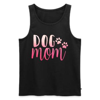 Maman de chien - Débardeur bio Premium Homme - noir - Devant - AI Model Male 178 light (178cm)