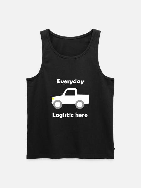 Logistics and transport - Men's Premium Organic Tank Top - black